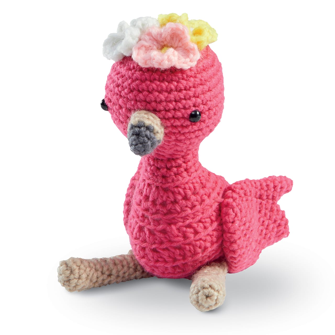 Intermediate Flamingo Amigurumi Crochet Kit by Loops & Threads®